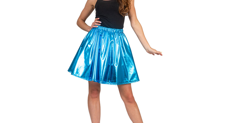 Funny Fashion Disco rok Milou blauw jaren 70