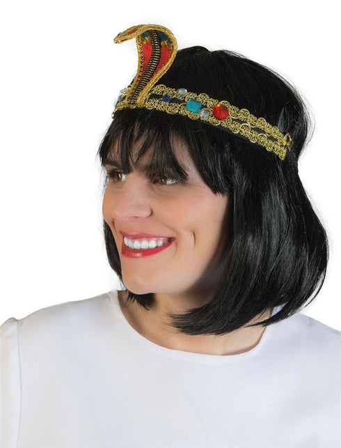Funny Fashion Egyptische hoofdband met nep stenen