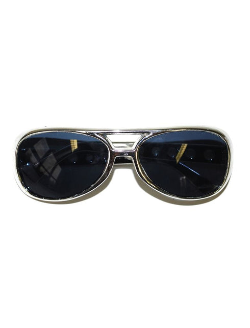 Funny Fashion Elvis bril zilver montuur
