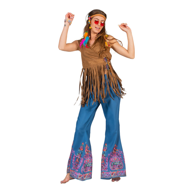 Funny Fashion Flower power shirt Evi dames