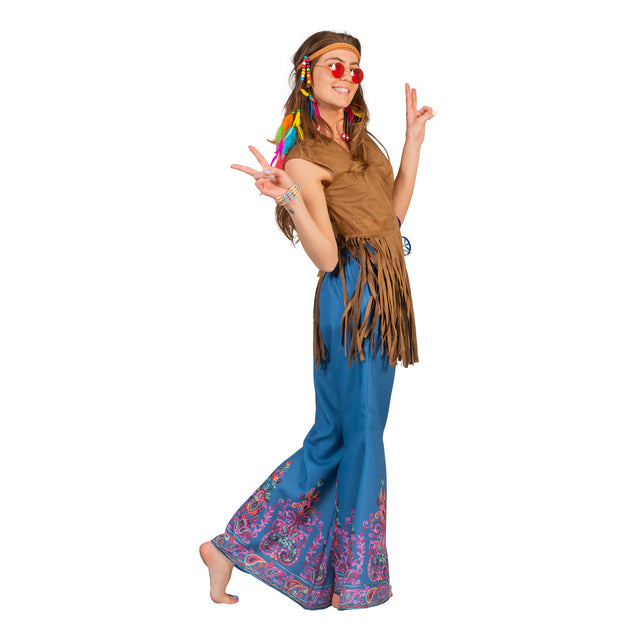Funny Fashion Flower power shirt Evi dames