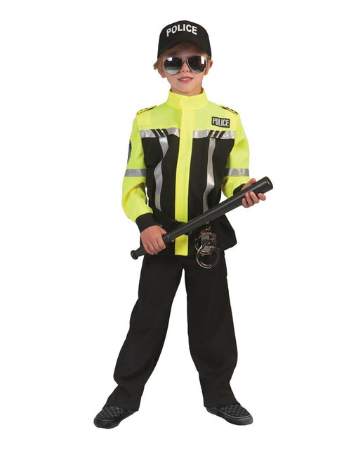 Funny Fashion Fluor gele politiepakjes voor kinderen