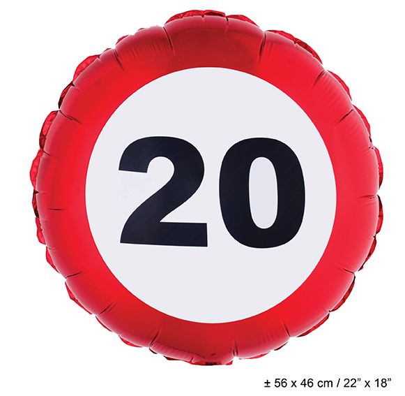 Funny Fashion Folie ballon leeftijd 20