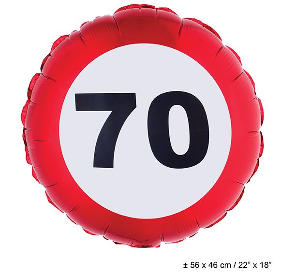 Funny Fashion Folie ballon leeftijd 70