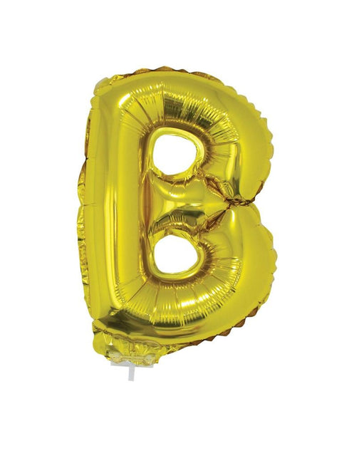 Funny Fashion Folie ballon letter B Goud