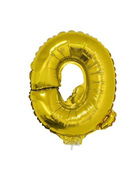 Funny Fashion Folie ballon letter Q Goud