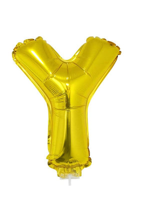 Funny Fashion Folie ballon letter Y Goud