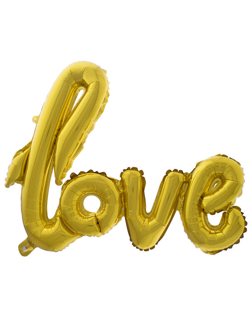 Funny Fashion Folie ballon LOVE in goud
