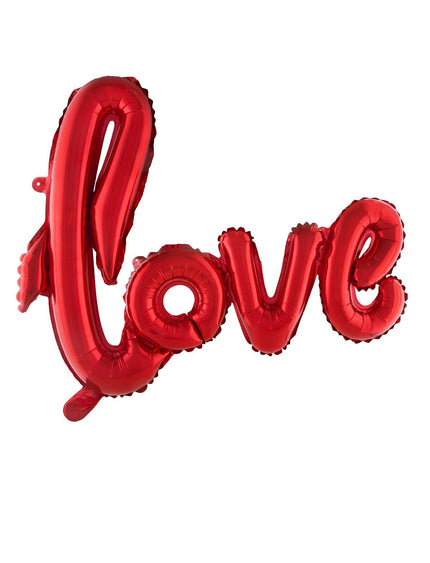 Funny Fashion Folie ballon LOVE in rood