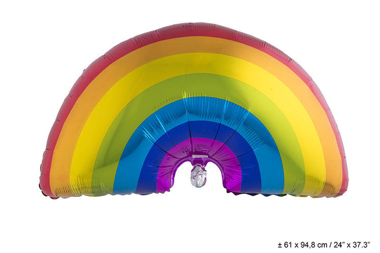 Funny Fashion Folie ballon regenboog