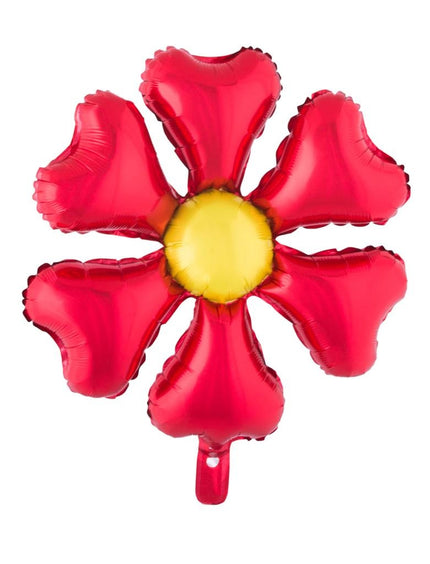 Funny Fashion Folie ballon rode bloem