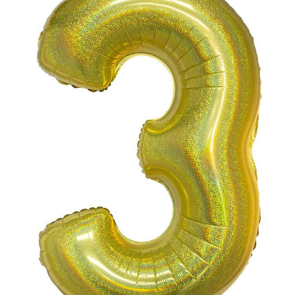 Funny Fashion Folieballon 102 cm glitter goud