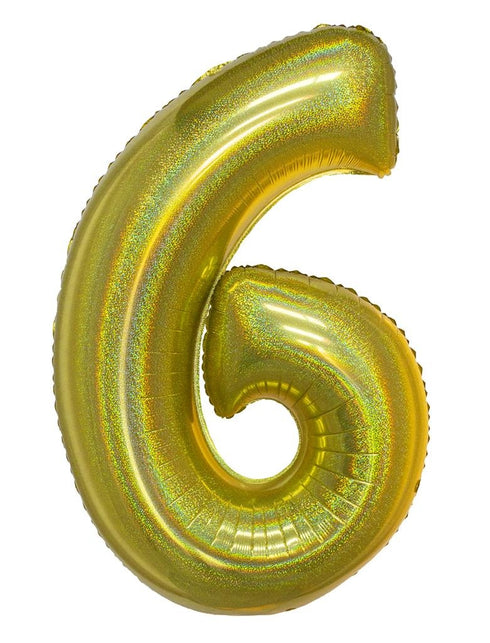 Funny Fashion Folieballon 102 cm glitter goud