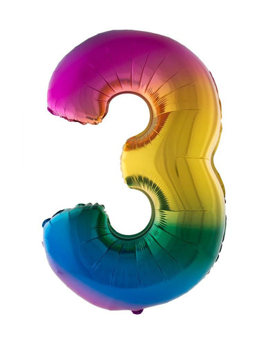 Funny Fashion Folieballon 102 cm regenboog