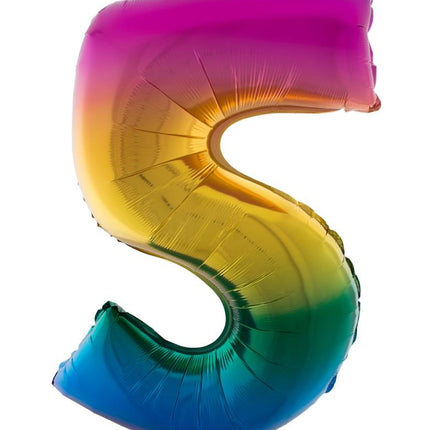 Funny Fashion Folieballon 102 cm regenboog