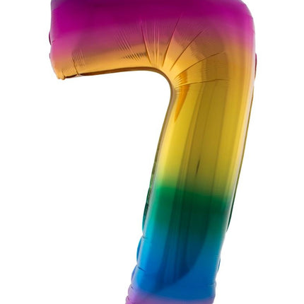 Funny Fashion Folieballon 102 cm regenboog