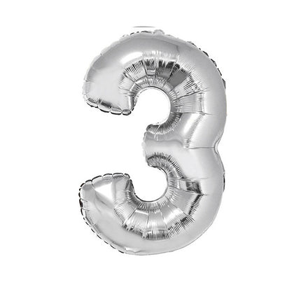 Funny Fashion Folieballon 102 cm zilver