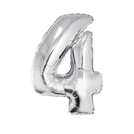 Funny Fashion Folieballon 102 cm zilver