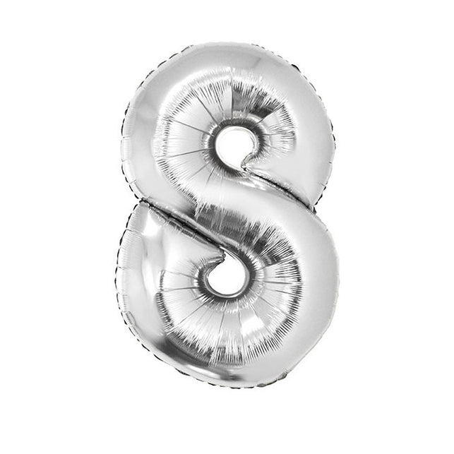 Funny Fashion Folieballon 102 cm zilver