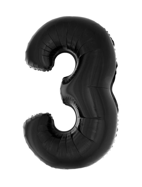 Funny Fashion Folieballon 102 cm zwart