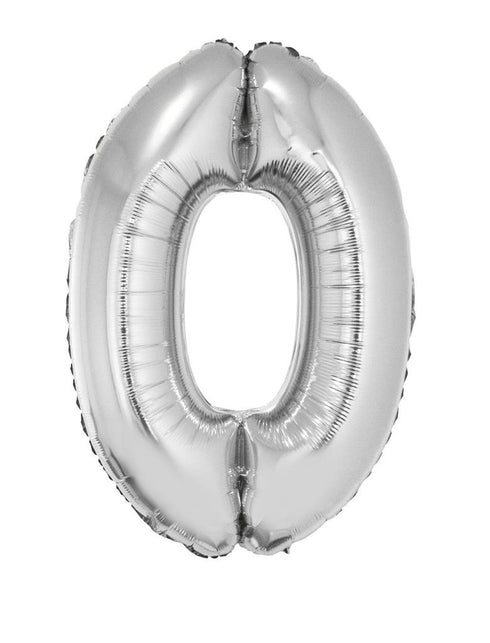 Funny Fashion Folieballon 82 cm zilver
