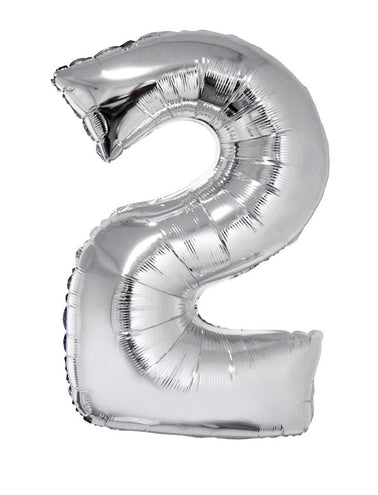 Funny Fashion Folieballon 82 cm zilver