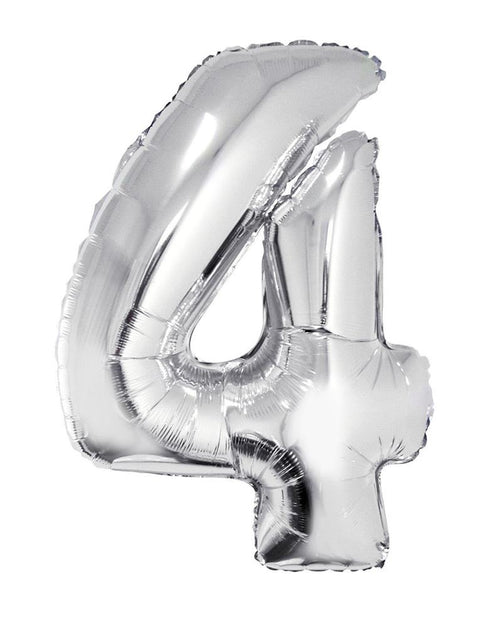 Funny Fashion Folieballon 82 cm zilver
