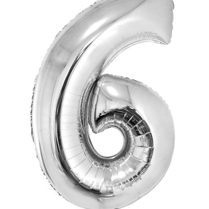 Funny Fashion Folieballon 82 cm zilver