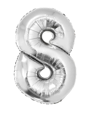 Funny Fashion Folieballon 82 cm zilver