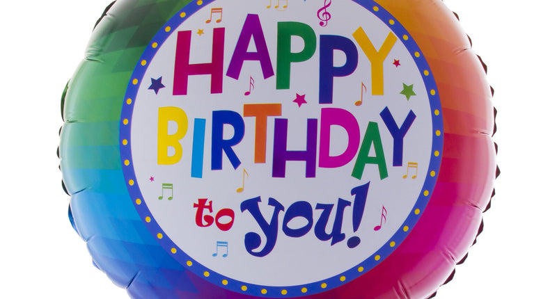 Funny Fashion Folieballon happy birthday to you met stokje 11 inch