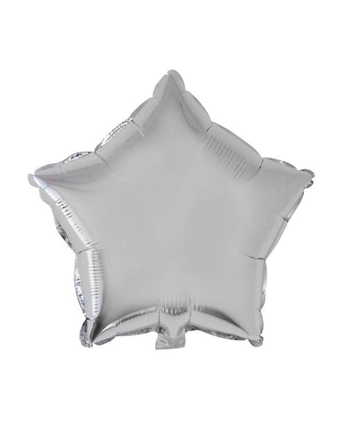 Funny Fashion Folieballon ster zilver
