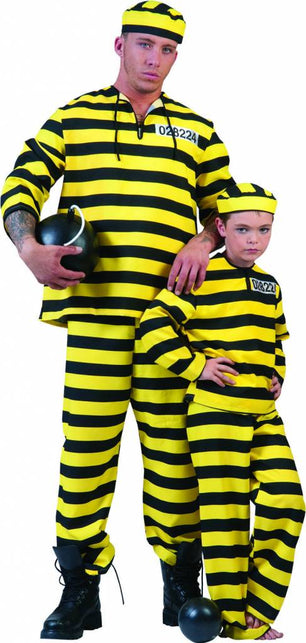 Funny Fashion Geel boevenpak heren