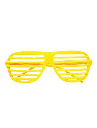Funny Fashion Gele bril met luikjes