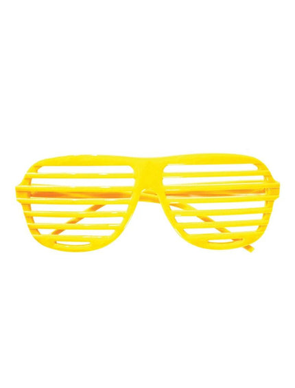 Funny Fashion Gele bril met luikjes