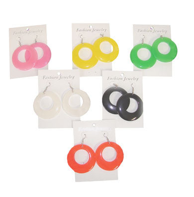 Funny Fashion Gele disco oorbellen