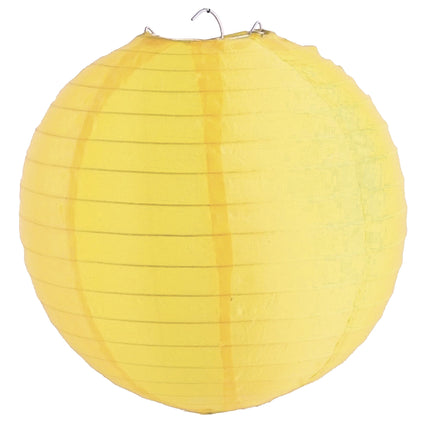 Funny Fashion Gele lampion nylon 30cm