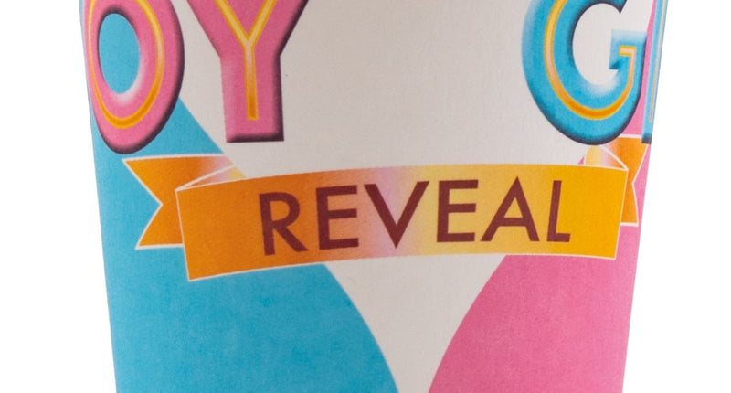 Funny Fashion Gender Reveal bekers