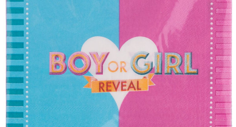 Funny Fashion Gender Reveal servetten baby shower party