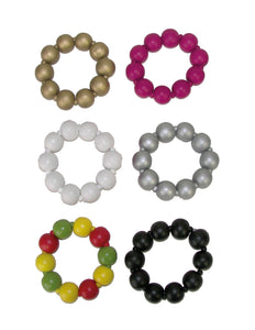 Funny Fashion Gouden disco armband met kralen