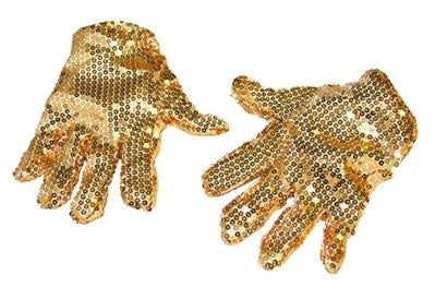 Funny Fashion Gouden handschoenen pailetten