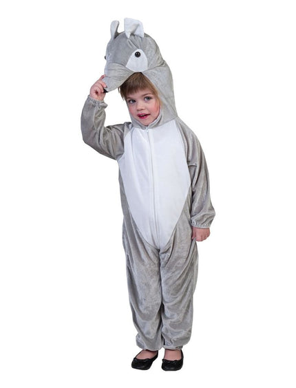 Funny Fashion Grijs troeteldier kostuum