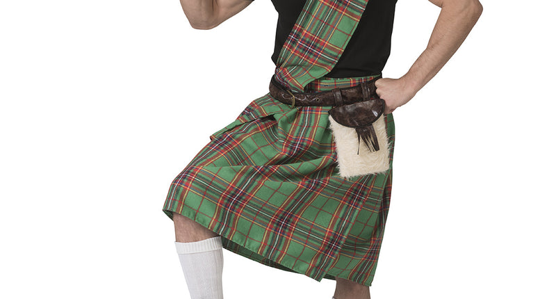 Funny Fashion Groen Schotse kilt pak Timo heren