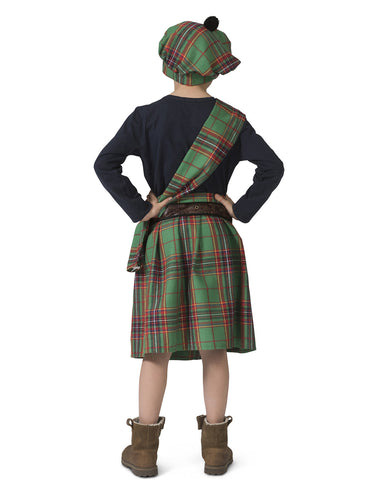 Funny Fashion Groene Schotse kilt kinderen
