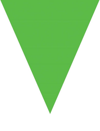 Funny Fashion Groene vlaggenlijn slinger 5mtr.