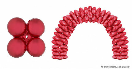 Funny Fashion Grote ballonboog folieballonen Rood