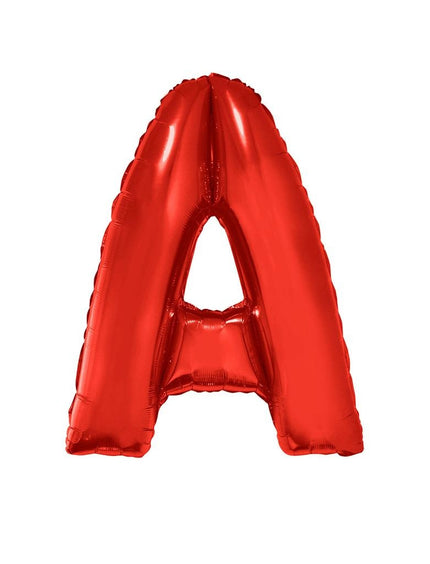 Funny Fashion Grote folie ballon letter A Rood