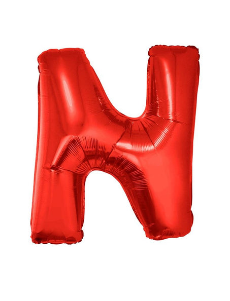 Funny Fashion Grote folie ballon letter N Rood