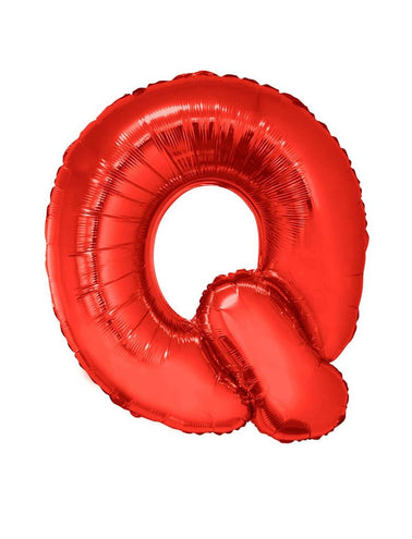Funny Fashion Grote folie ballon letter Q Rood