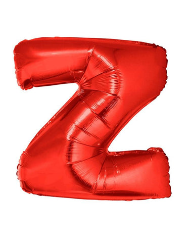 Funny Fashion Grote folie ballon letter Z Rood
