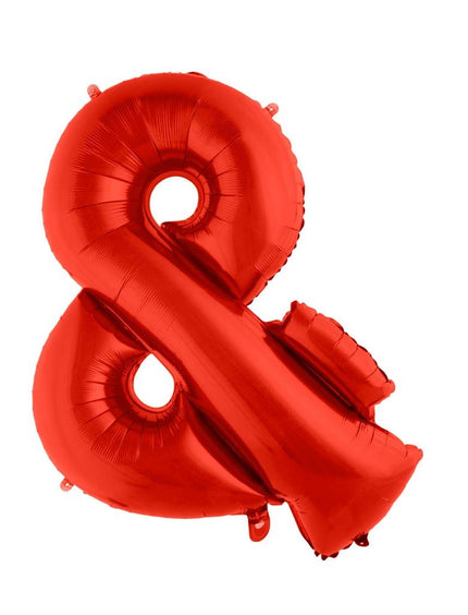 Funny Fashion Grote folie ballon &-teken Rood